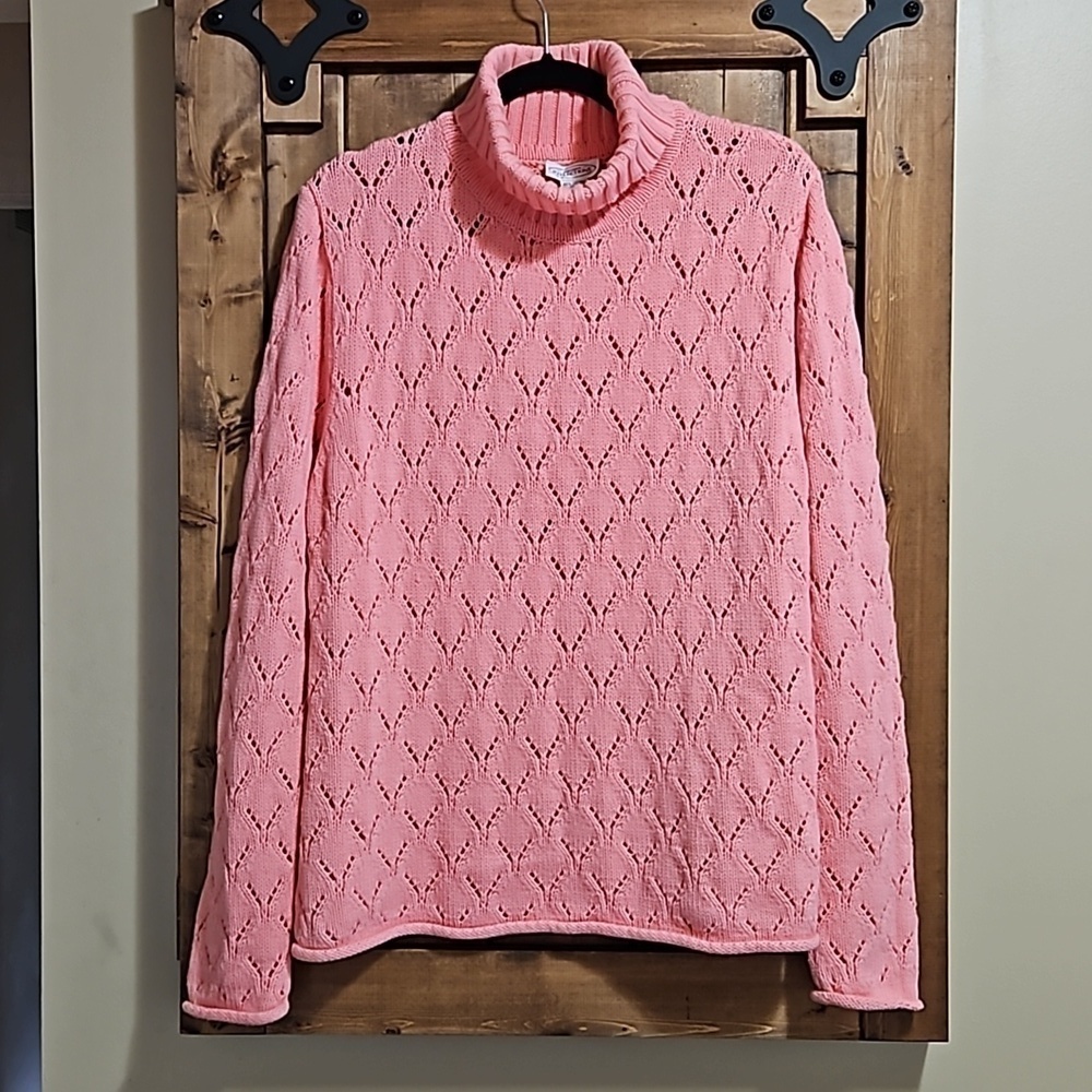 Northern Reflections Pink Turtleneck Sweater Size XL